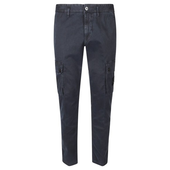 Stone Island Slim-Fit Blue Cargo Trousers With Tapered Leg And Logo Patch - NWT - Picture 1 of 3